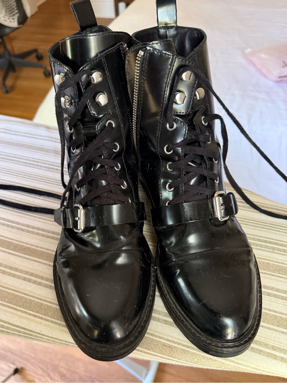 All Saints Donita Combat Boots for Women size 40